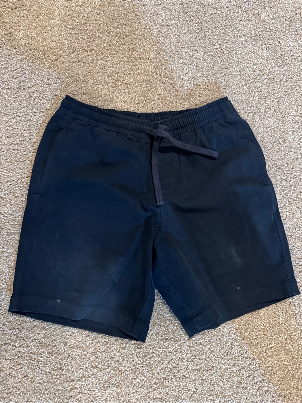 Men's Navy Athletic Drawstring Shorts